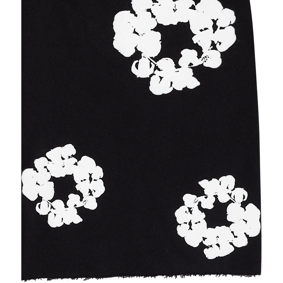 Denim Tears The Cotton Wreath Black Shorts