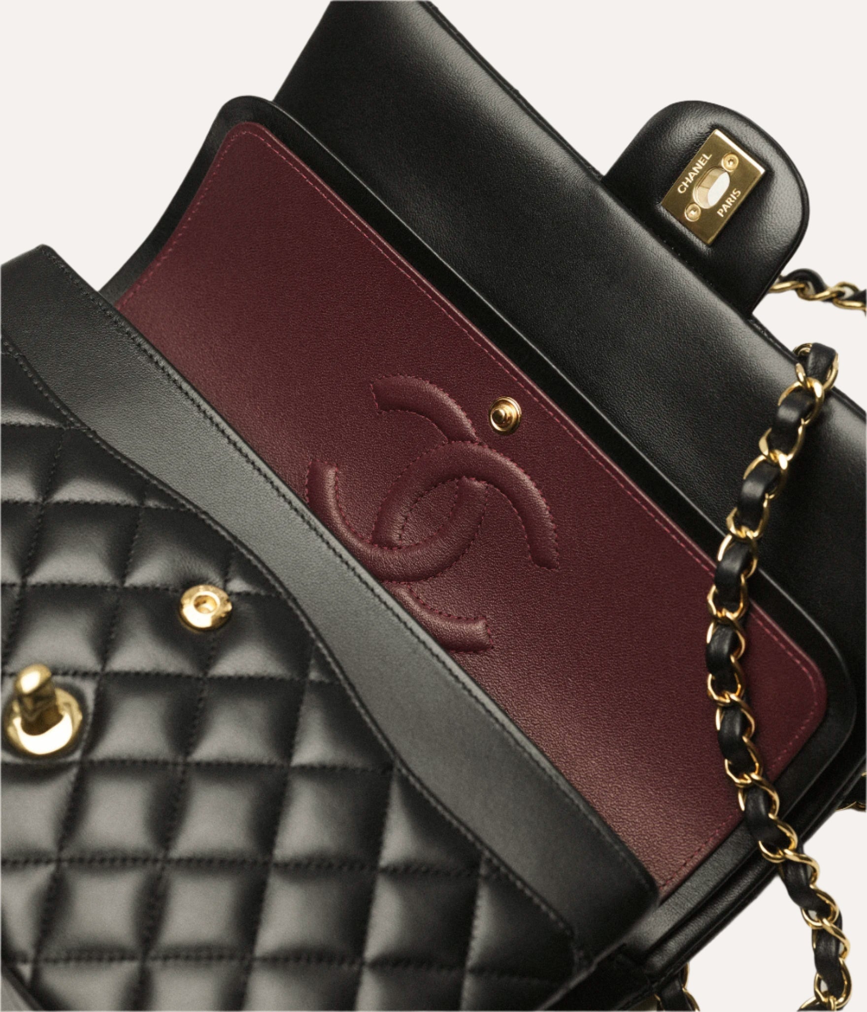 Chanel Classic 11.12 Handbag Lambskin Black