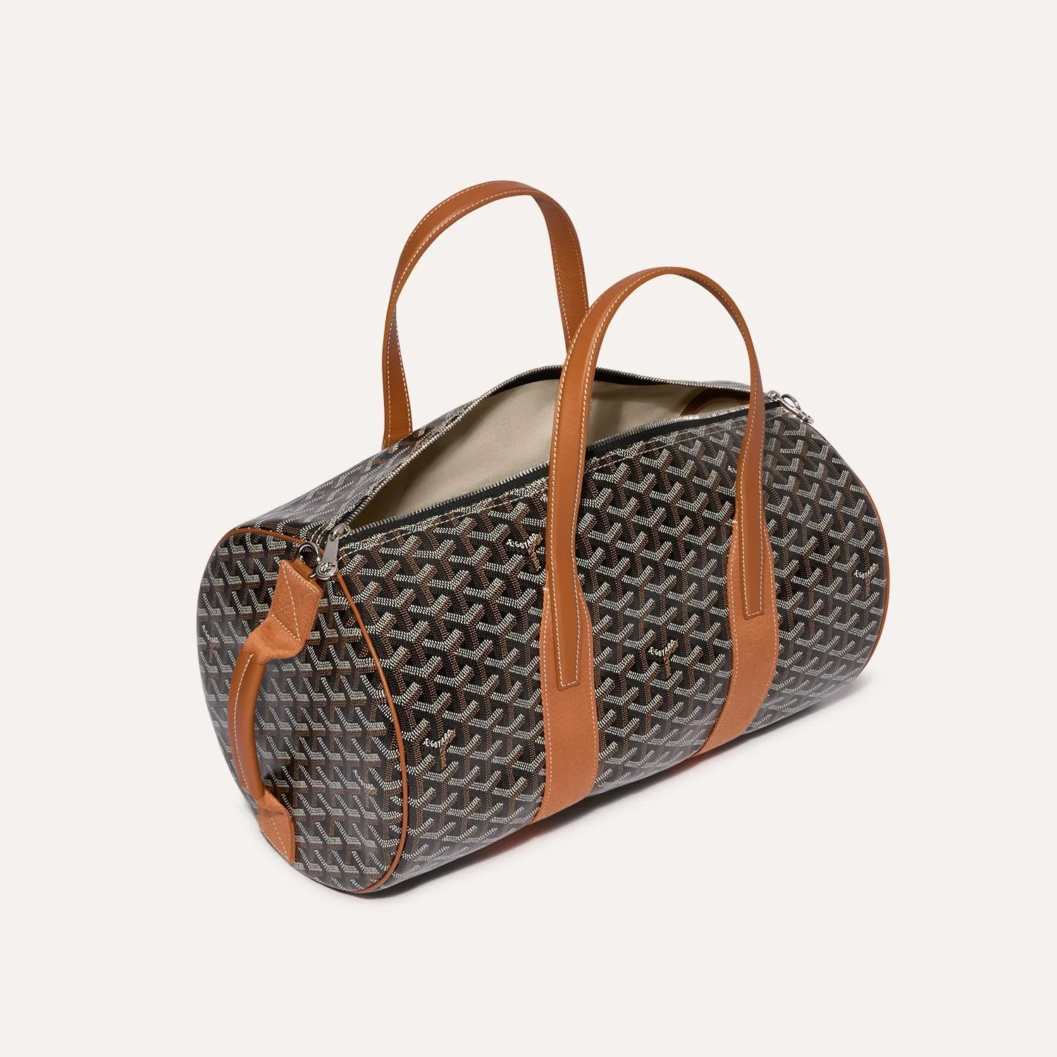 Goyard Barrel 40 Sports Bag Black & Tan