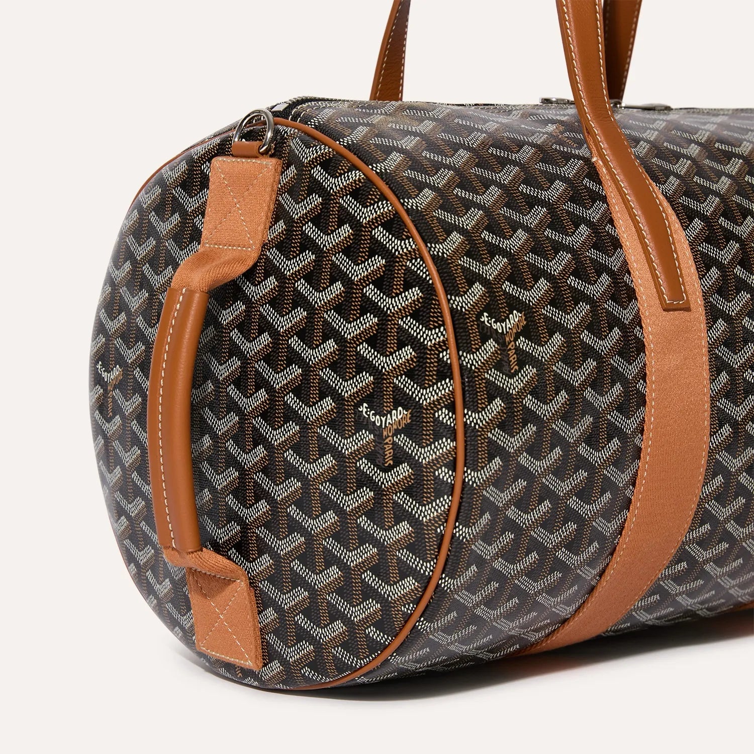 Goyard Barrel 40 Sports Bag Black & Tan