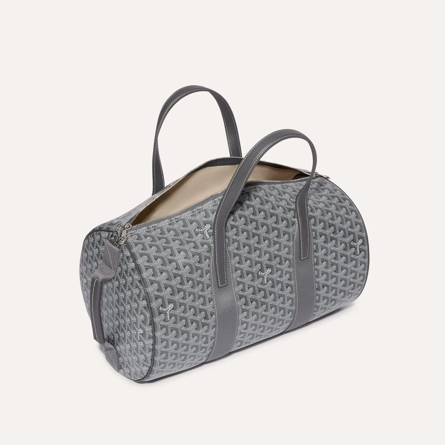 Goyard Barrel 40 Sports Bag Grey