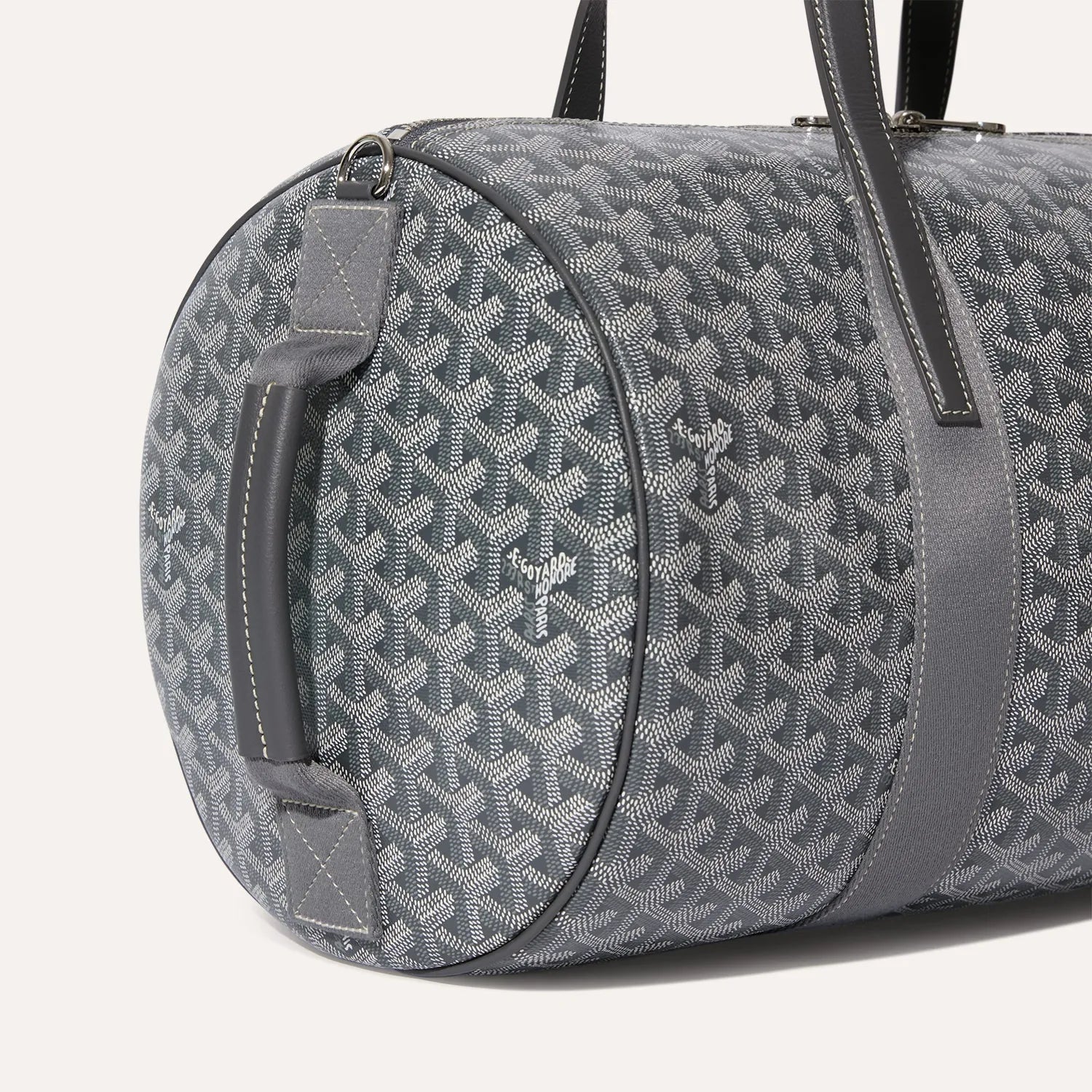 Goyard Barrel 40 Sports Bag Grey