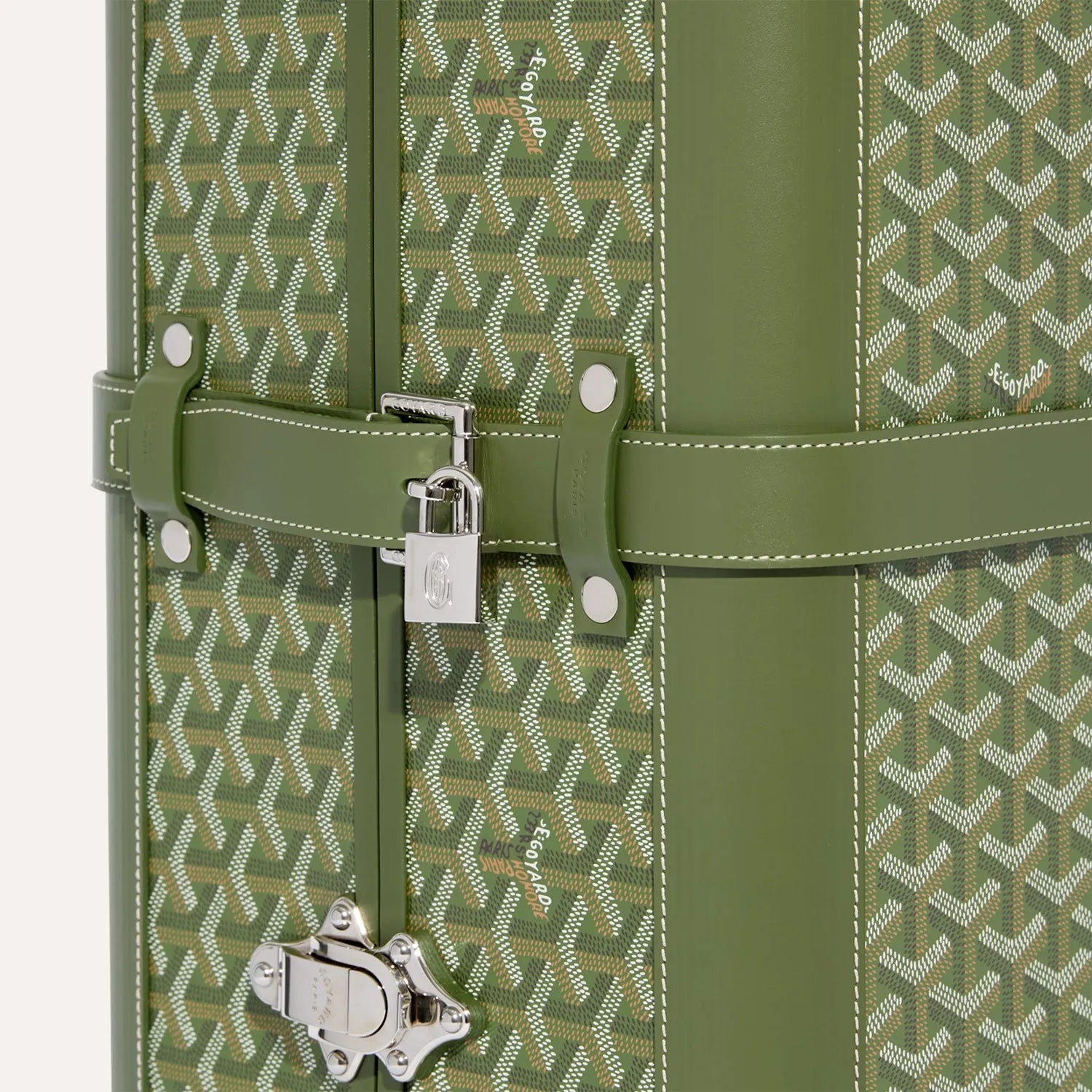 Goyard Bourget PM Trolley Case Khaki