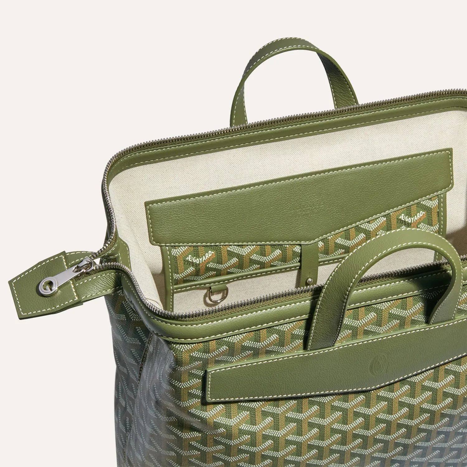 Goyard Cisalpin Backpack Khaki