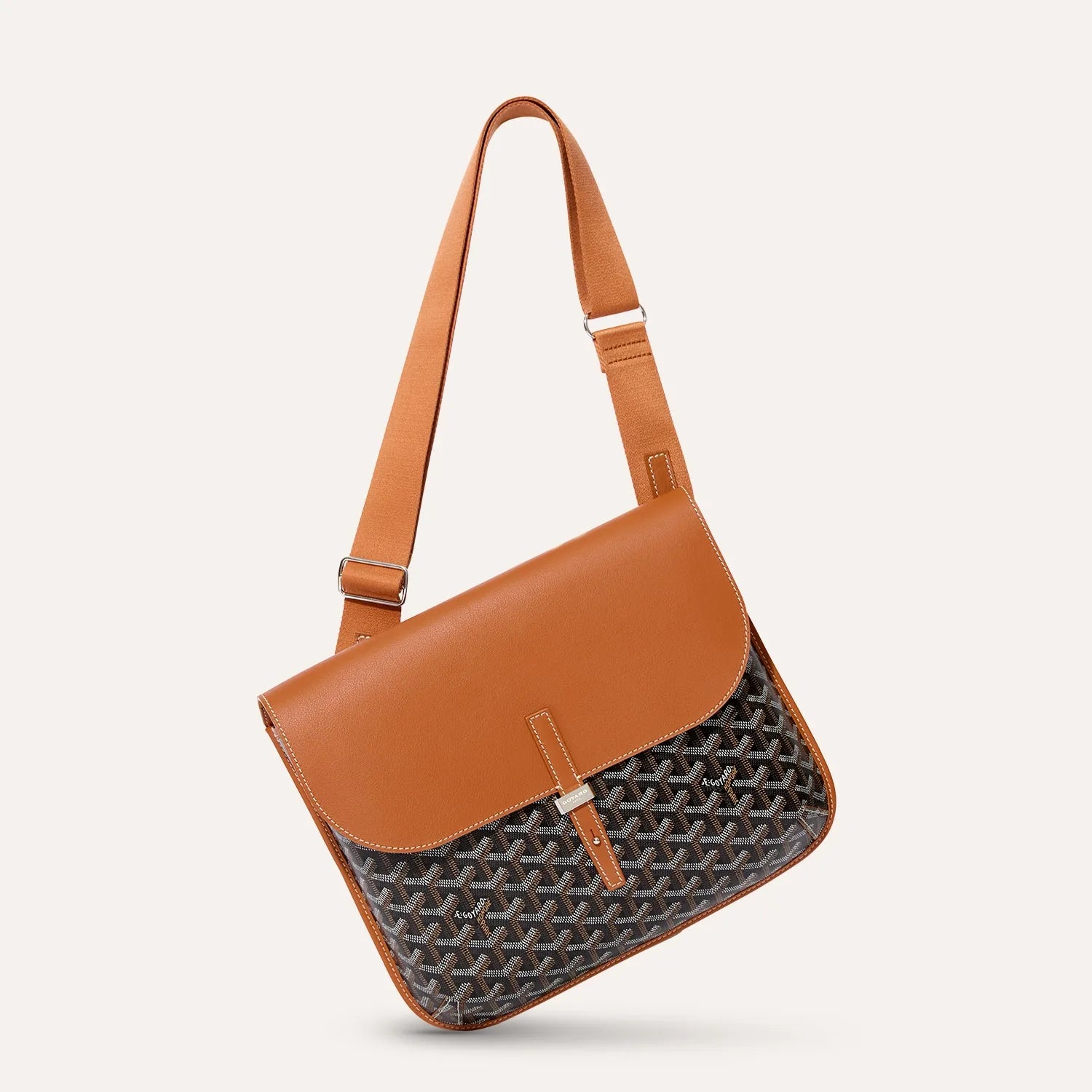 Goyard Coursier Messenger Bag Black & Tan