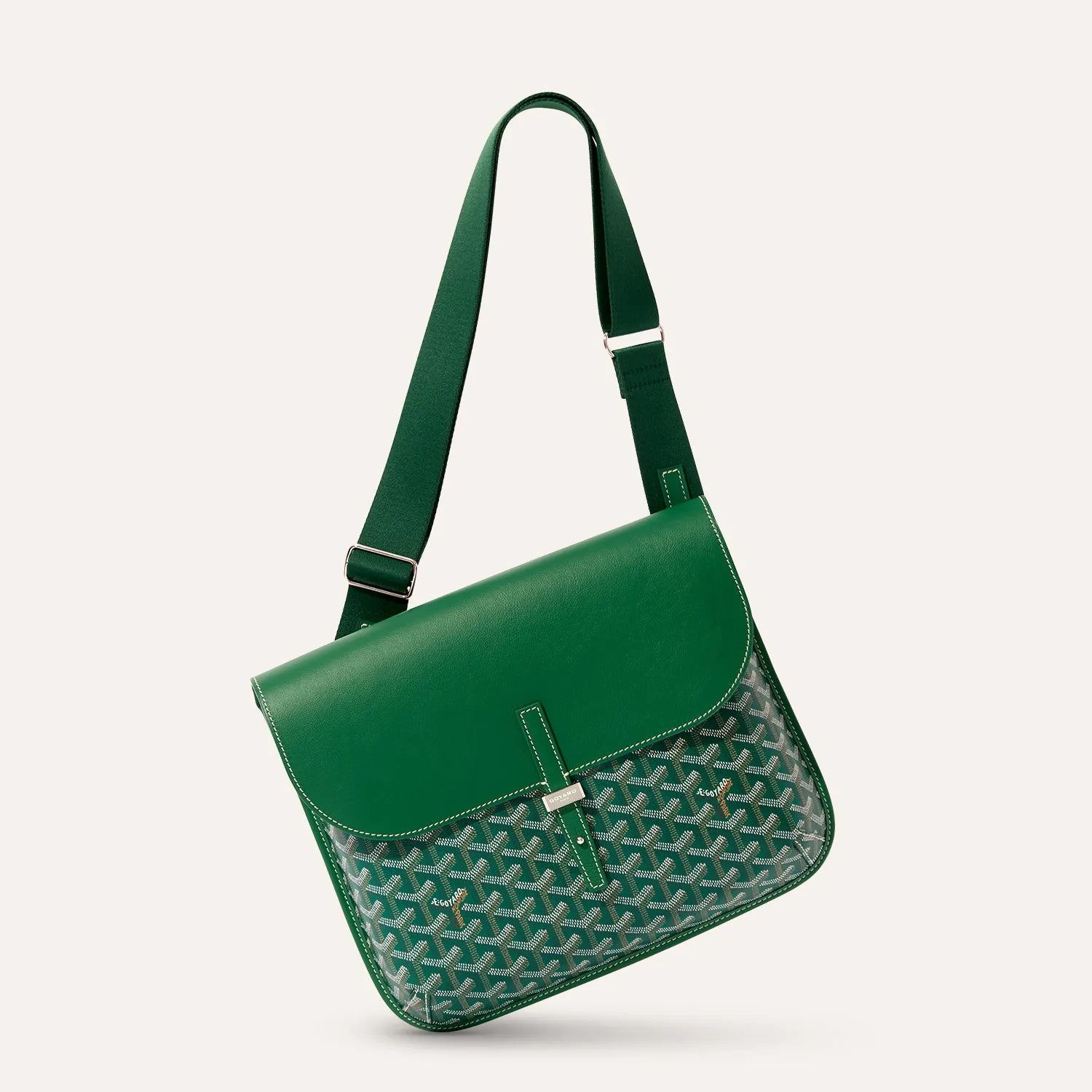 Goyard Coursier Messenger Bag Green