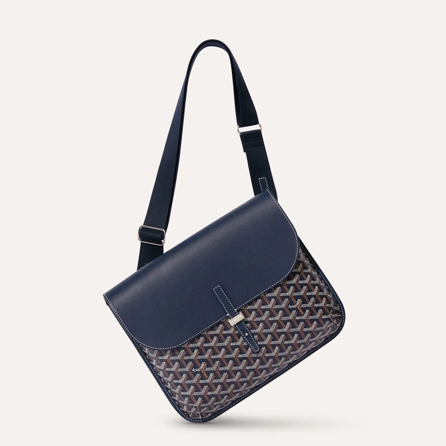 Goyard Coursier Messenger Bag Navy Blue