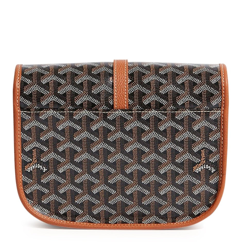 Goyard Goyardine Belvedere II Black/Tan PM Messenger Bag
