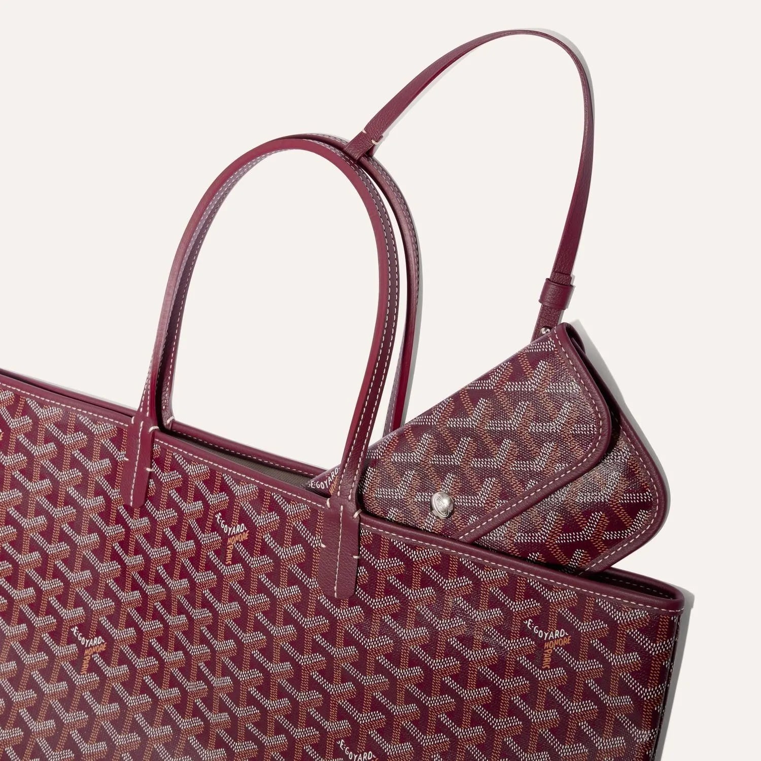 Goyard Saint Louis PM Bag Burgundy