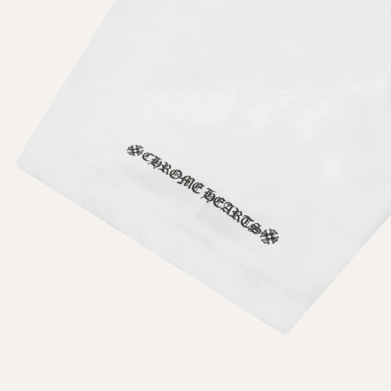 Chrome Hearts Horse Shoe Pocket Logo White T Shirt