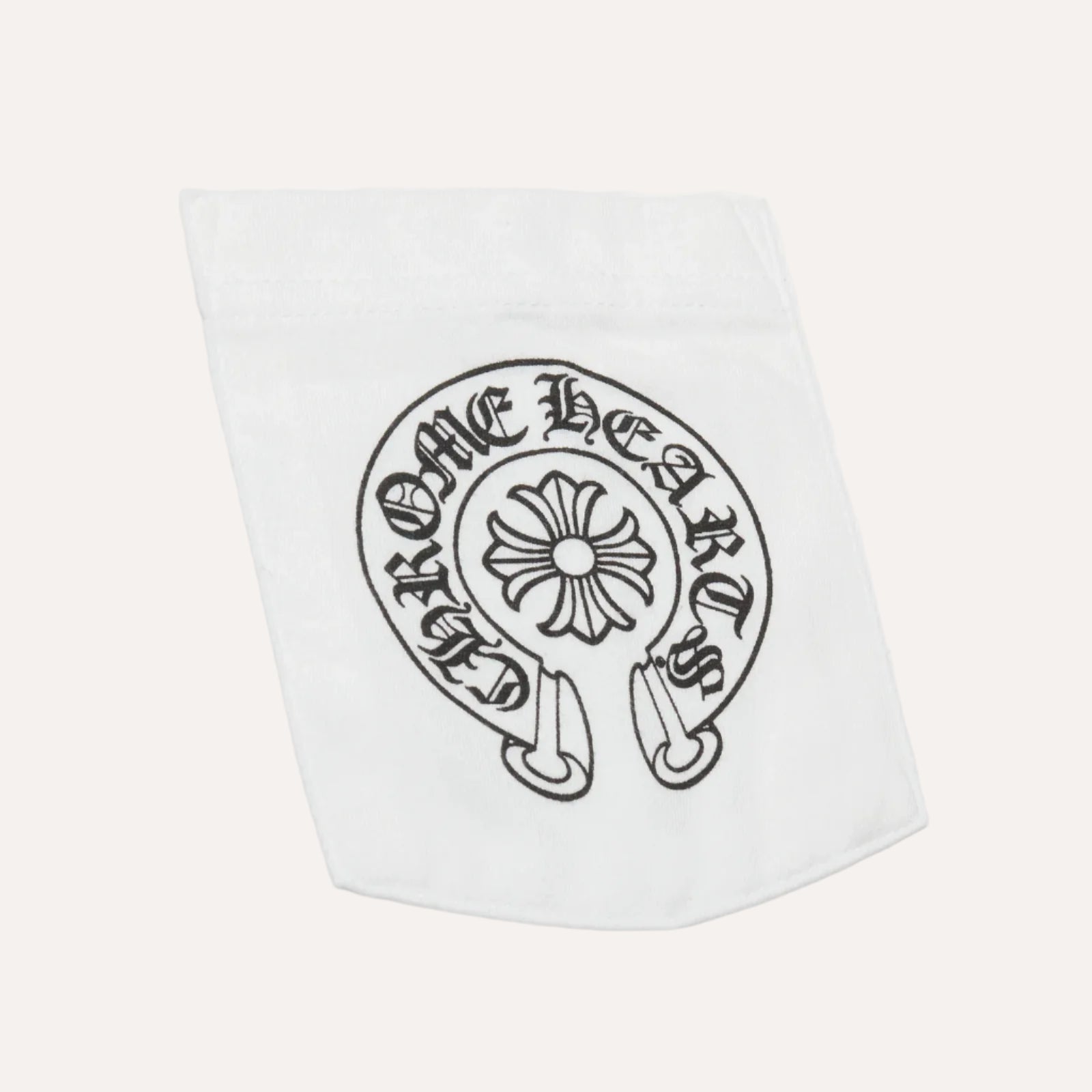 Chrome Hearts Horse Shoe Pocket Logo White T Shirt