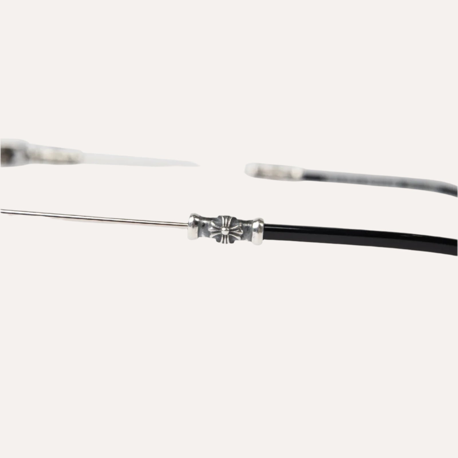 Chrome Hearts Pills III Silver Black Sunglasses