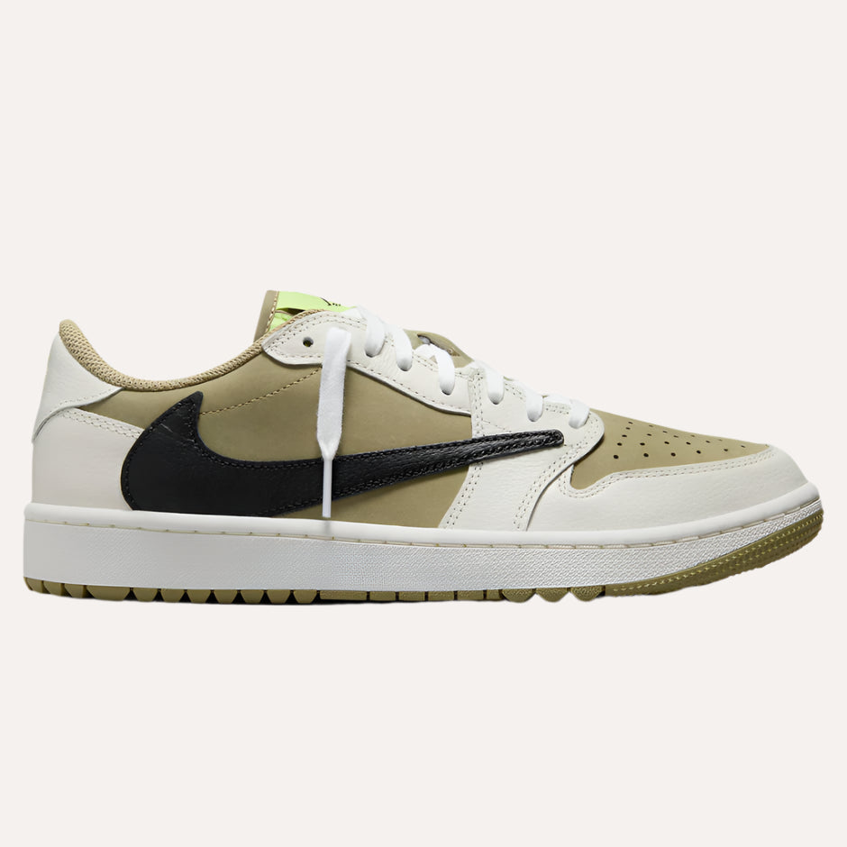 Travis Scott x Air Jordan 1 Low Golf Olive