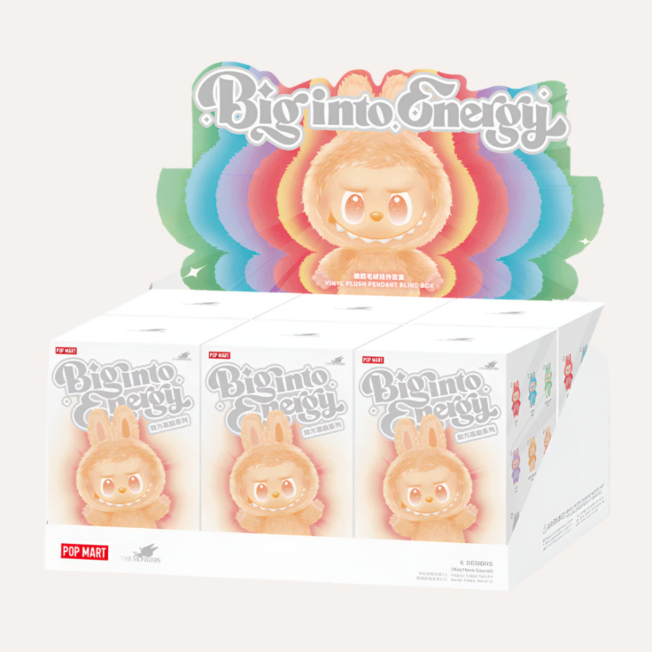 POP MART THE MONSTERS LABUBU Big into Energy Series-Vinyl Plush Pendant Blind Box