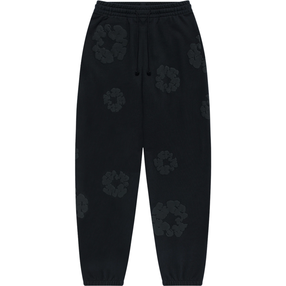 Denim Tears The Mono Cotton Wreath Sweatpants Black
