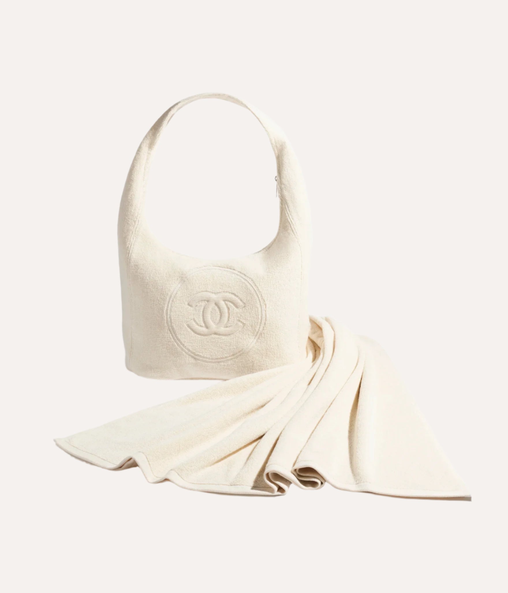 Chanel Coco Beach 2025 Beachwear Set Bag Ivory