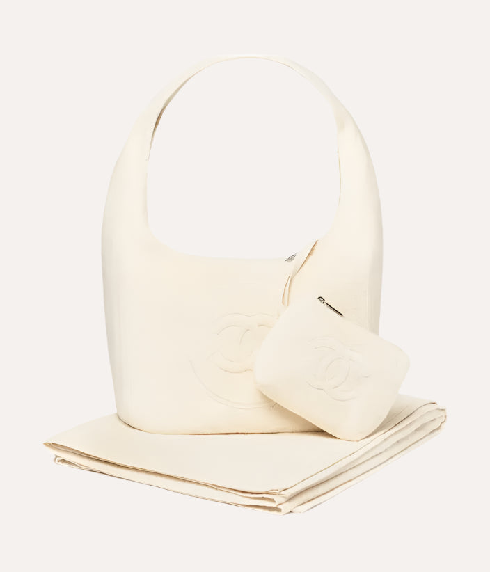 Chanel Coco Beach 2025 Beachwear Set Bag Ivory
