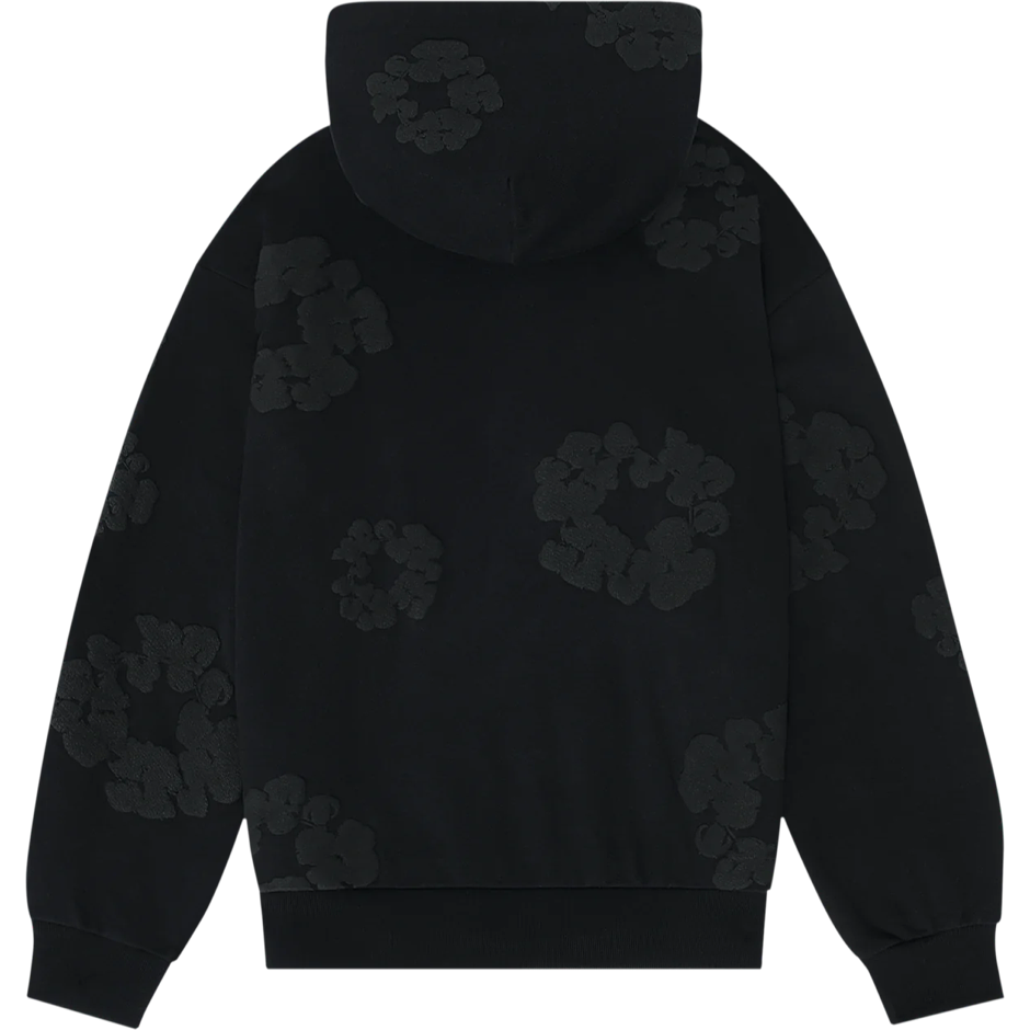 Denim Tears The Mono Cotton Wreath Hoodie Black