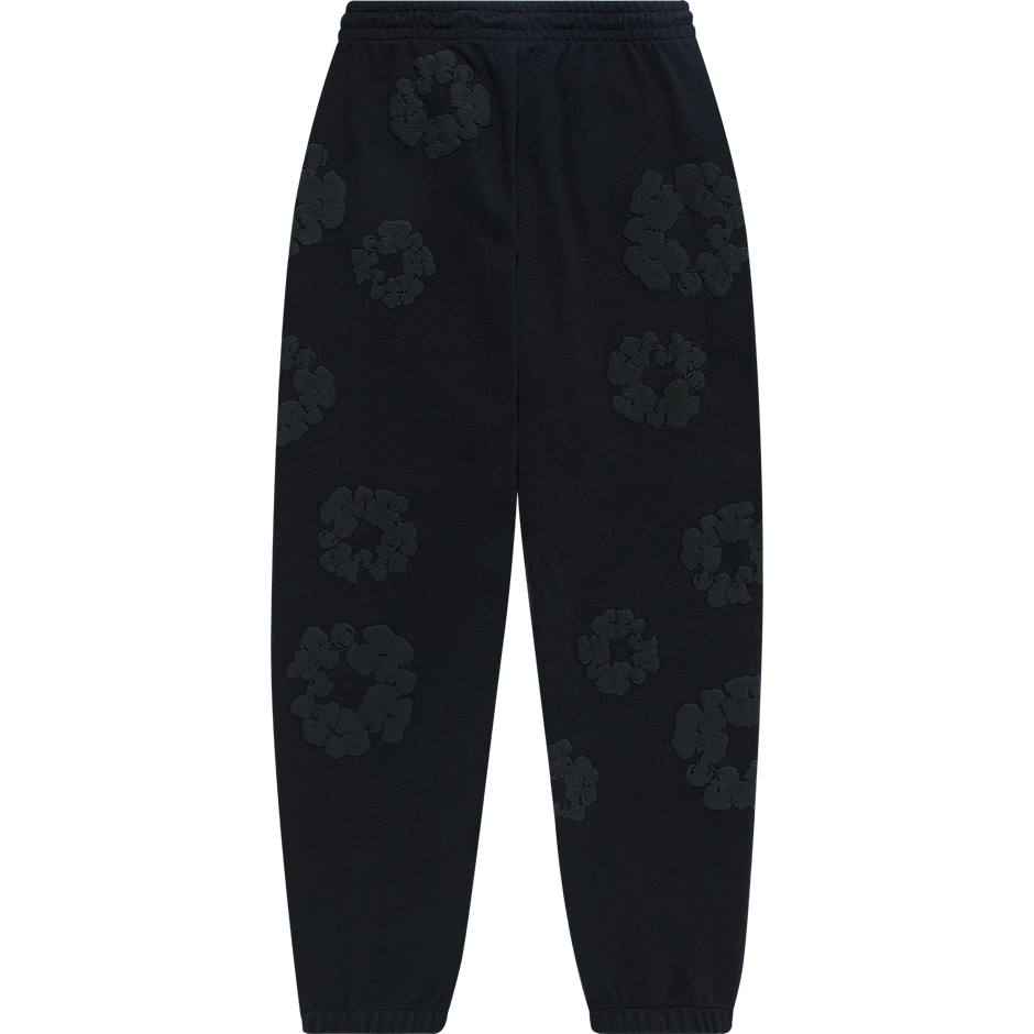 Denim Tears The Mono Cotton Wreath Sweatpants Black
