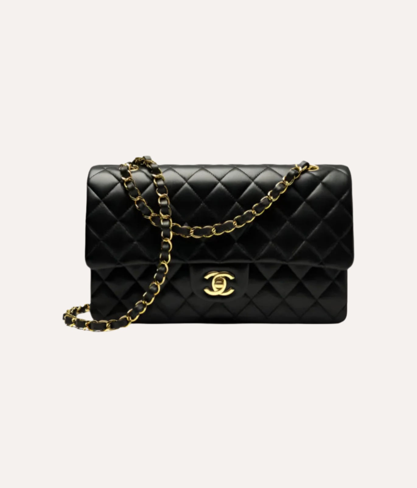 Chanel Classic 11.12 Handbag Lambskin Black