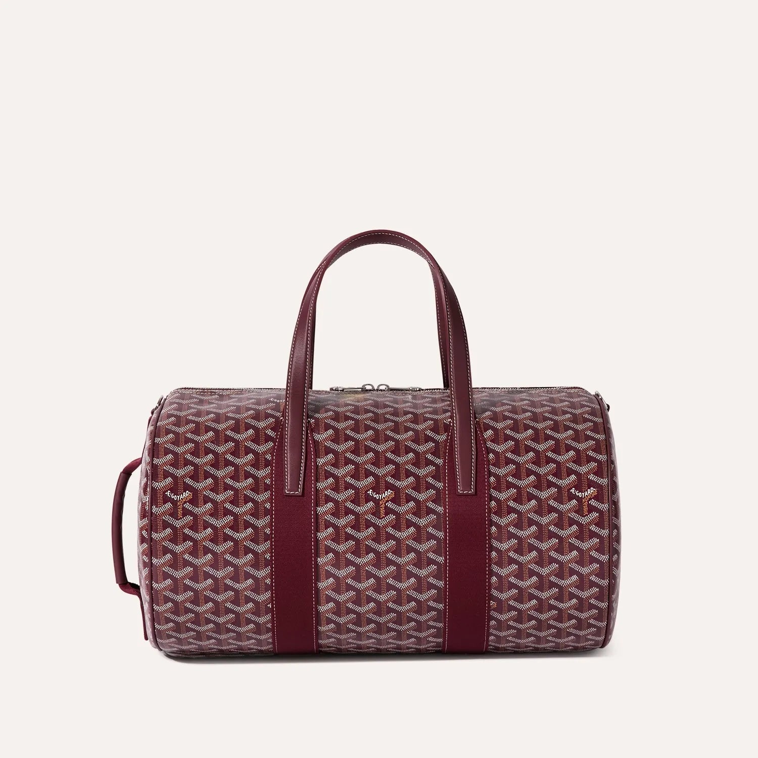 Goyard Barrel 40 Sports Bag Burgundy