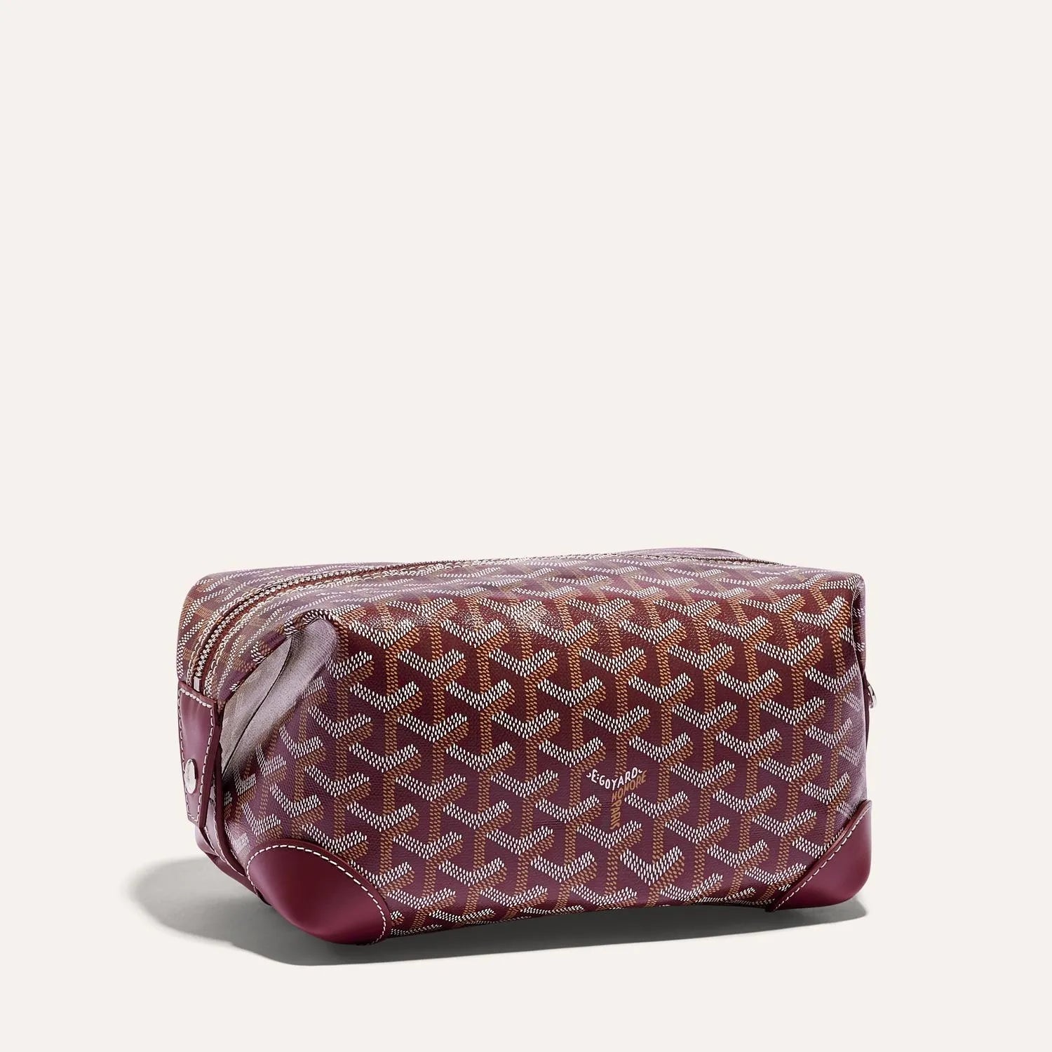 Goyard Bowling 25 Burgundy Toiletry Bag