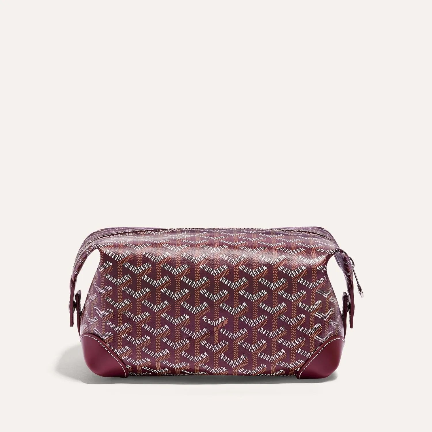 Goyard Bowling 25 Burgundy Toiletry Bag