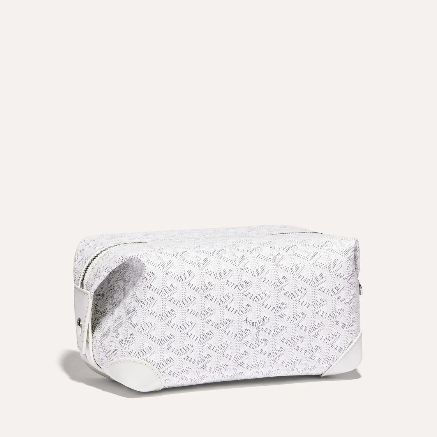 Goyard Bowling 25 White Toiletry Bag