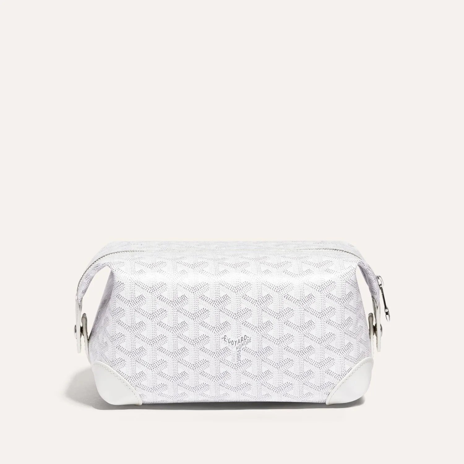 Goyard Bowling 25 White Toiletry Bag