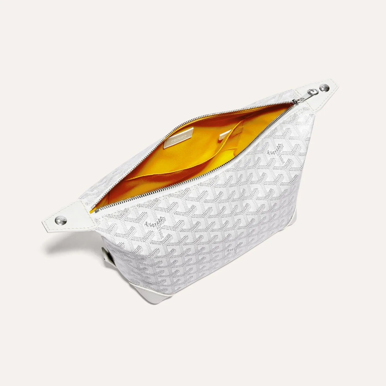 在庫わずか★送料込【GOYARD】Bowling 25 ホワイト Toiletry Bag Goyard Bowling 25 White Toiletry Bag