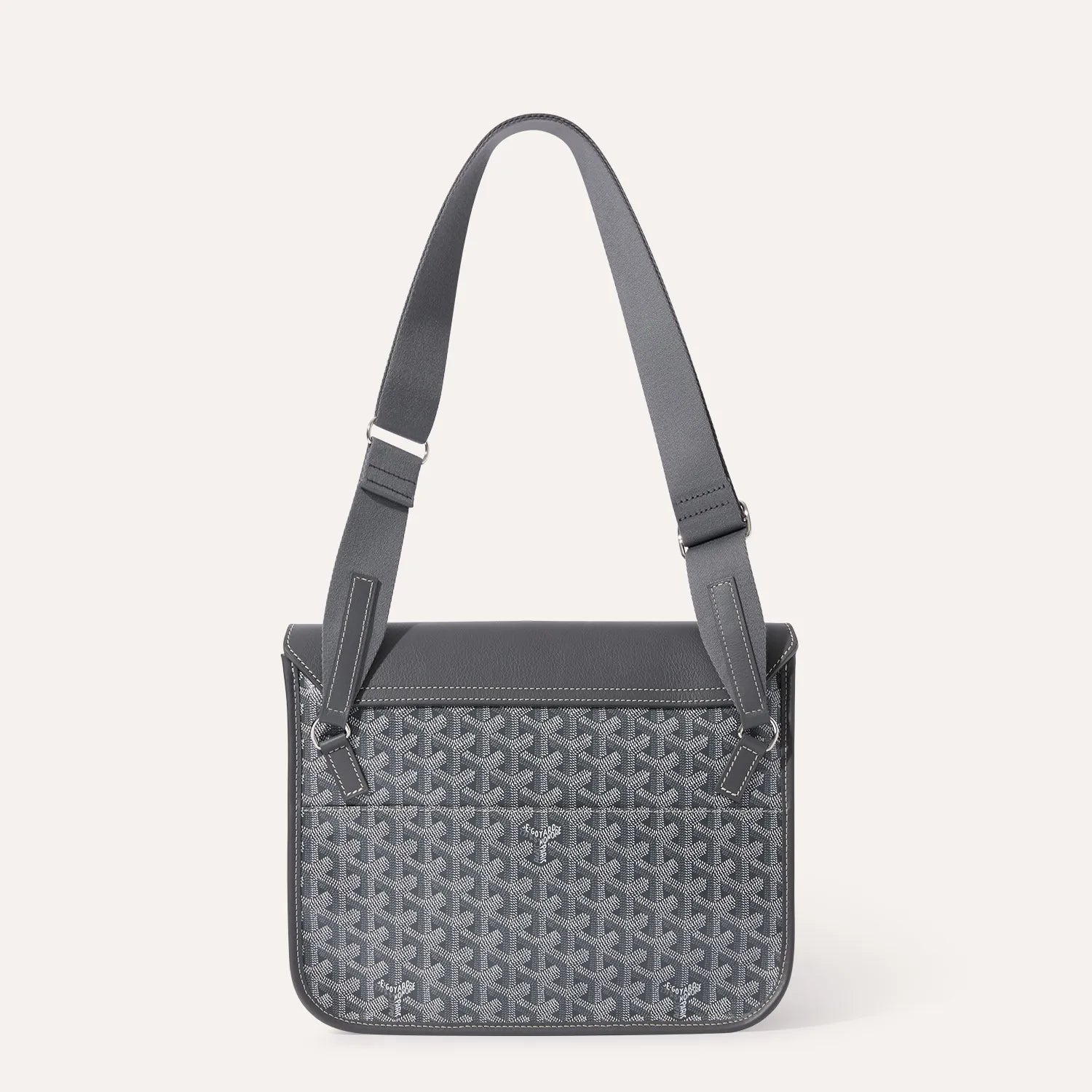 Goyard Coursier Messenger Bag Grey