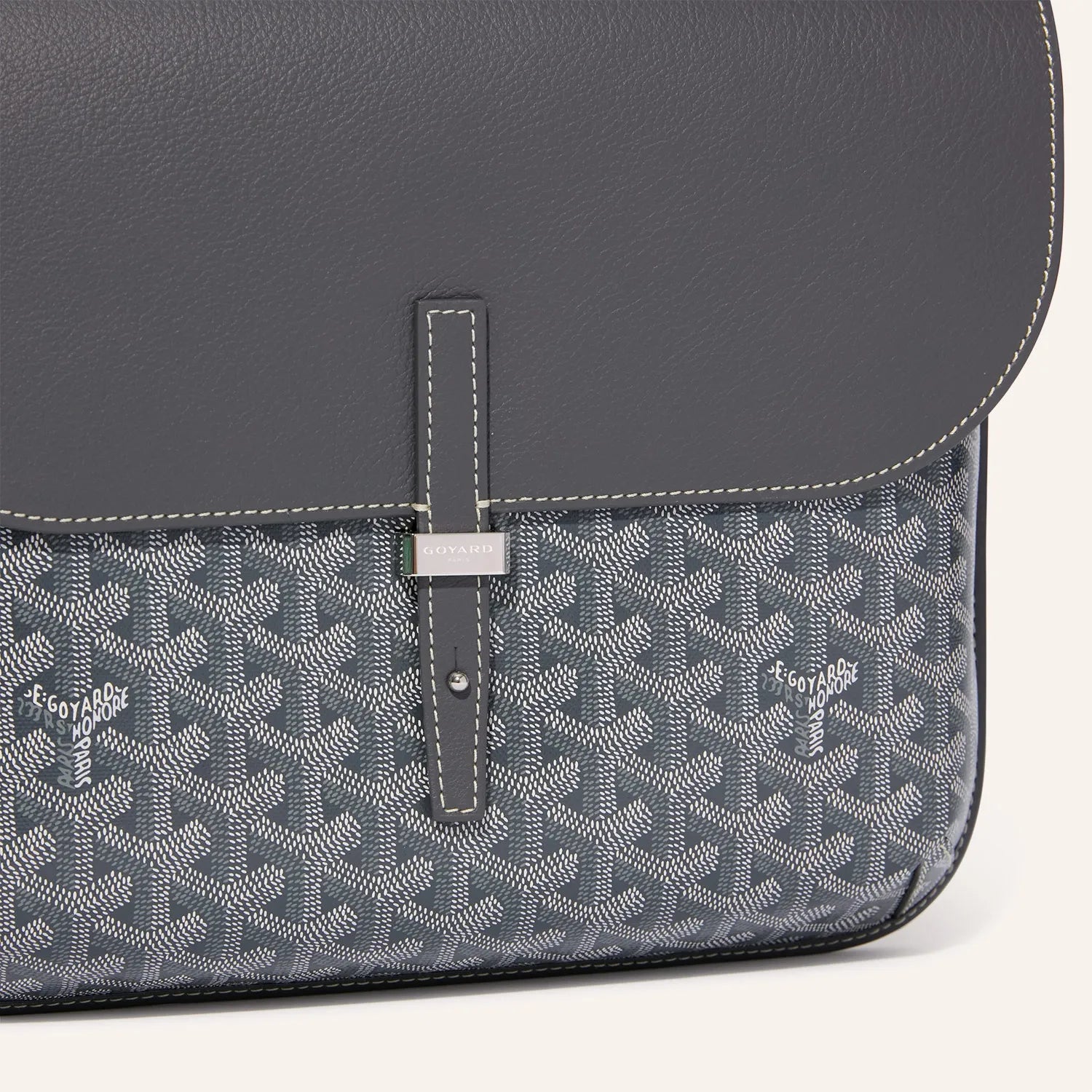 Goyard Coursier Messenger Bag Grey
