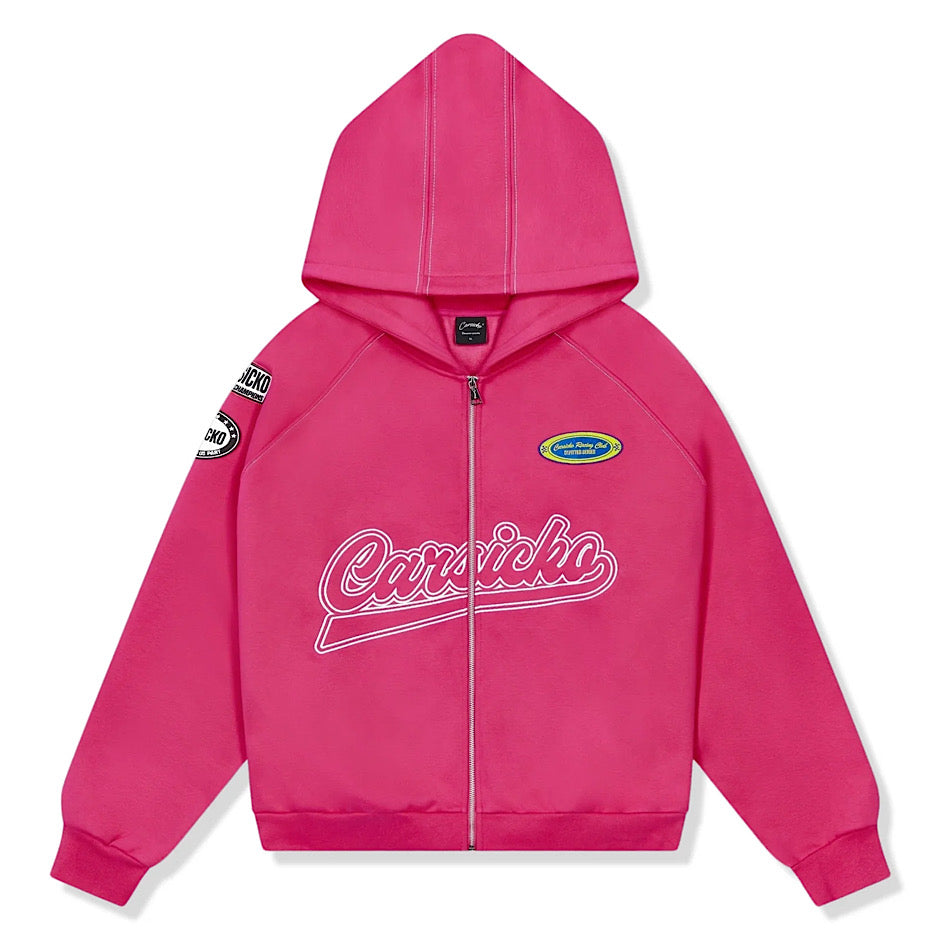 Carsicko Racing Club Pink Hoodie