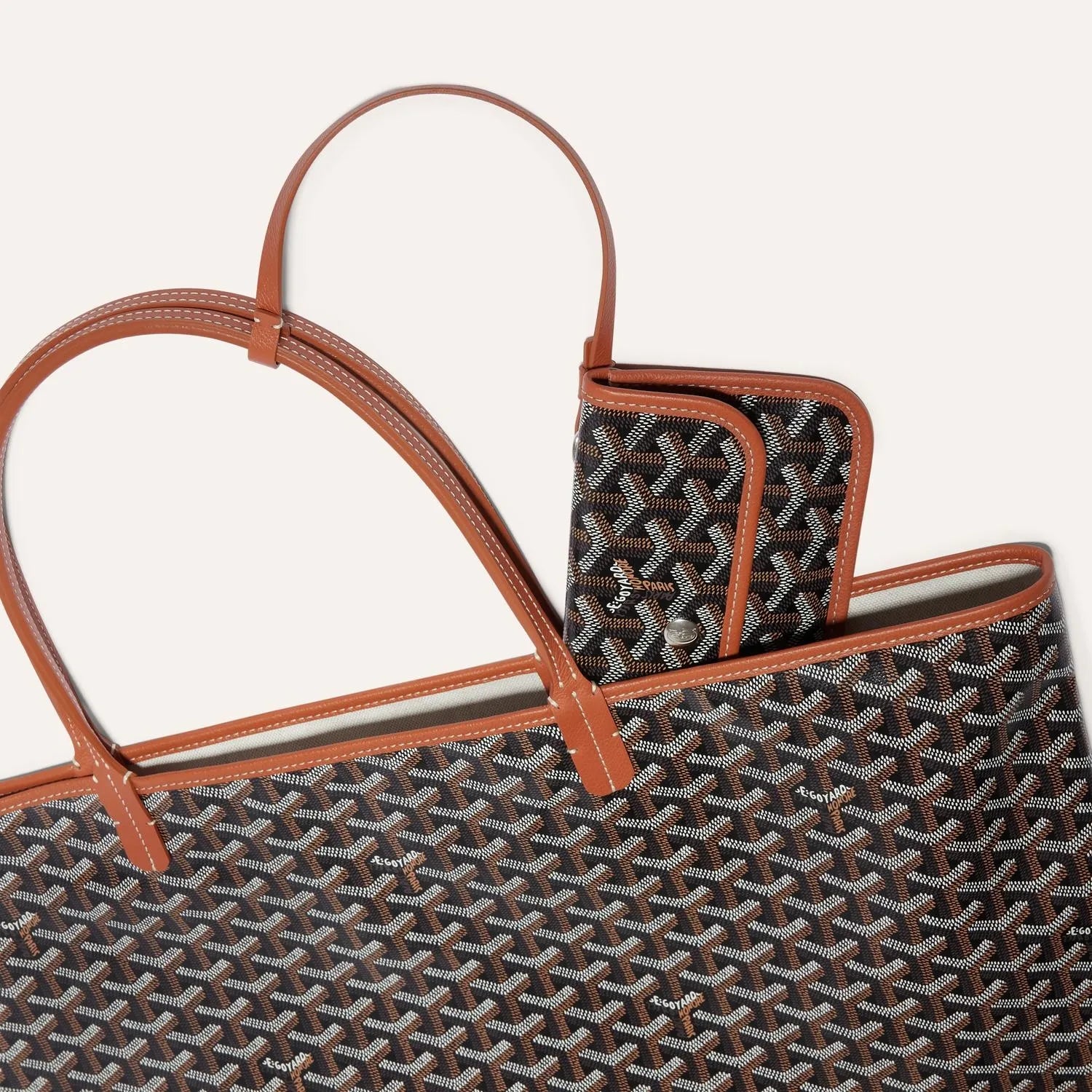 Goyard Saint Louis GM Bag Black & Tan