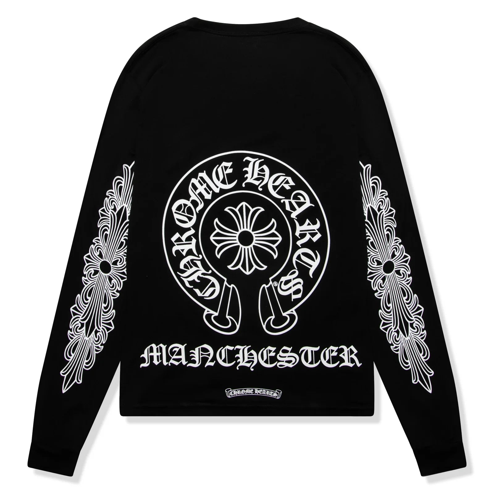 Chrome Hearts Manchester Exclusive Horse Shoe Pocket Logo Black T Shirt