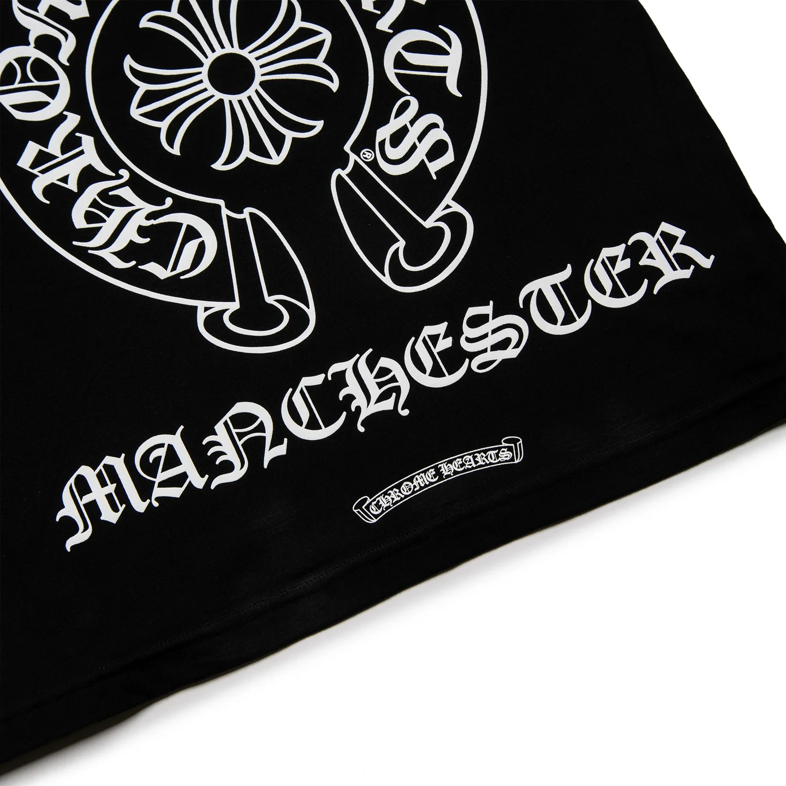 Chrome Hearts Manchester Exclusive Horse Shoe Pocket Logo Black T Shirt