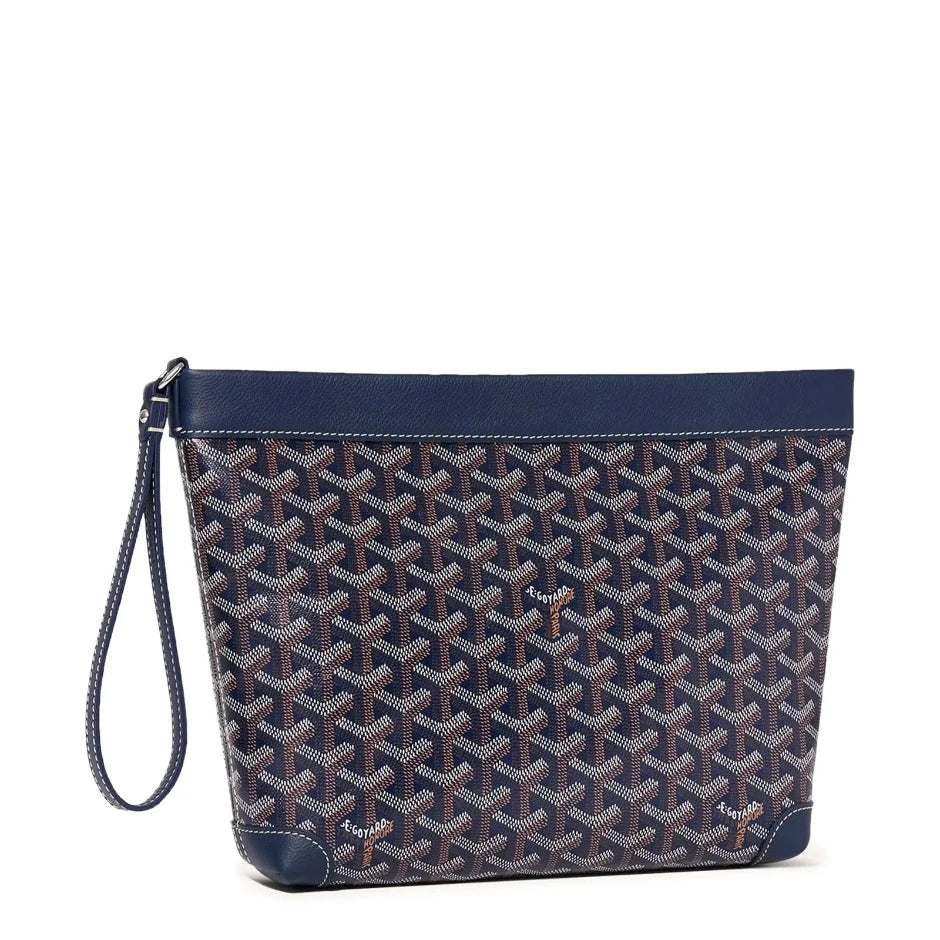 Goyard Conti Navy Blue Pouch