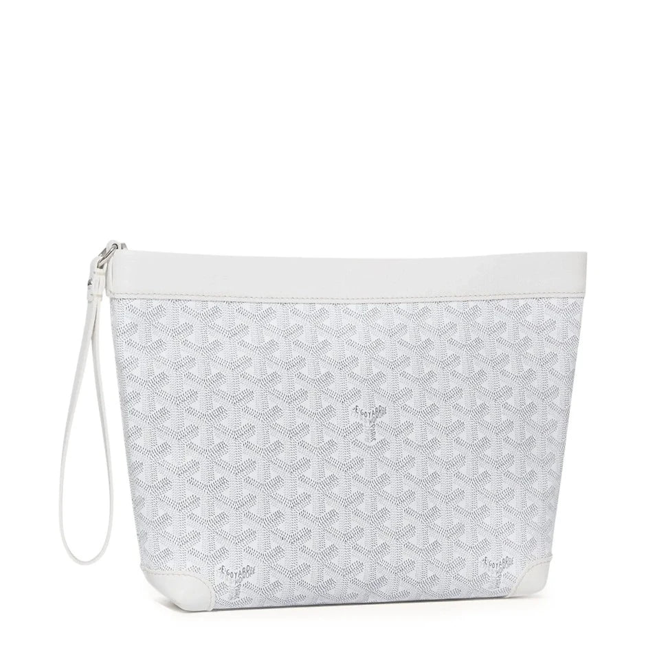 Goyard Conti White Pouch
