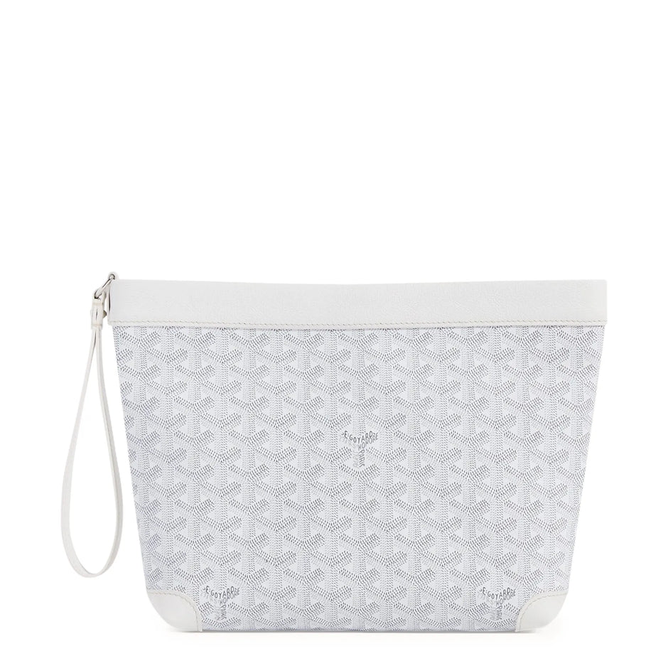 Goyard Conti White Pouch