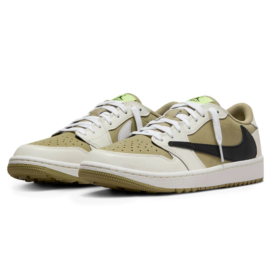Travis Scott x Air Jordan 1 Low Golf Olive