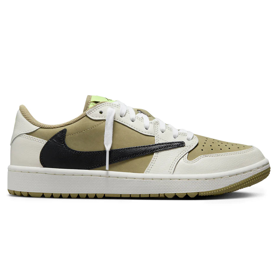 Travis Scott x Air Jordan 1 Low Golf Olive